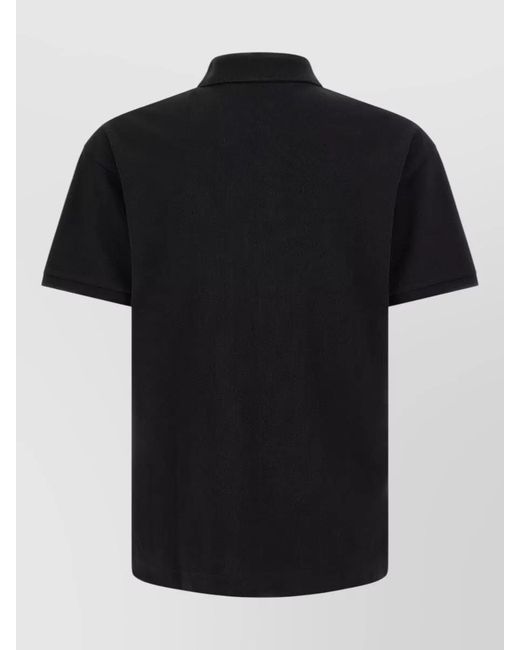 Palm Angels Black Logo Badge Regular Fit Polo Shirt for men