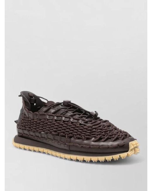 Emporio Armani Multicolor Woven Sneakers Pull Tab Heel Sole for men