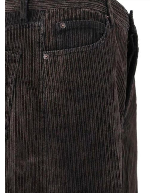 FRAME Black Straight-Leg Wide-Leg Trousers