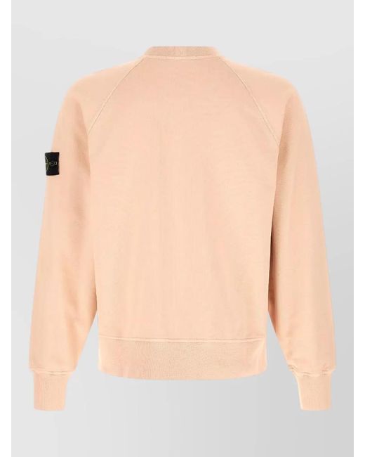Stone Island Natural 6100060 Cotton Sweatshirt Raglan Sleeves for men