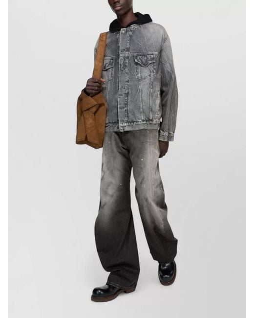 Acne Gray 2006M High Waist Denim Jeans for men