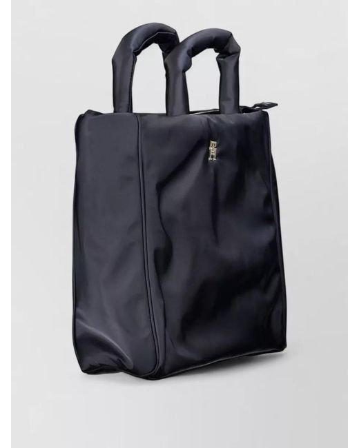 Tommy Hilfiger Blue Quilted Tote Bag