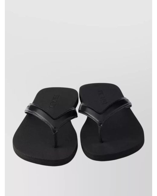 Prada White Leather Flip Flops Flat Sole Thong for men