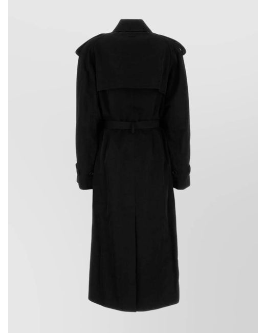 J.W. Anderson Black Nylon Trench Coat