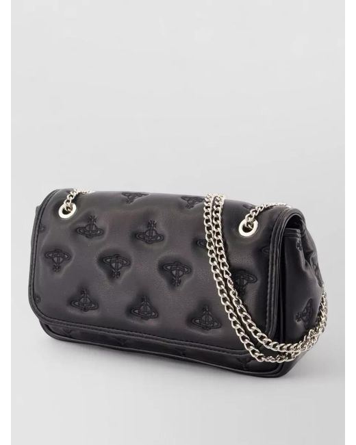 Vivienne Westwood Black Polyurethane Clutch Bag