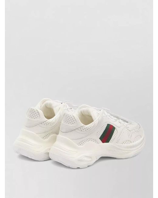 Gucci Natural Leather Low-Top Sneakers