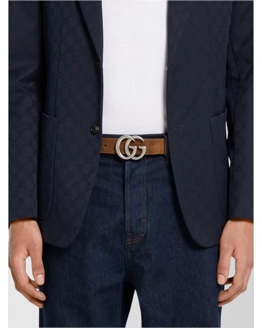Gucci Multicolor Suede Belt for men