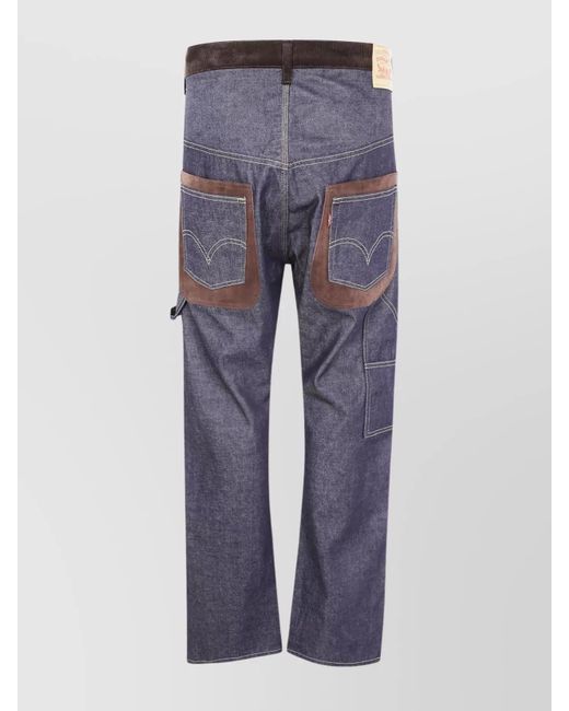 Junya Watanabe Gray Wide-Leg Trousers for men