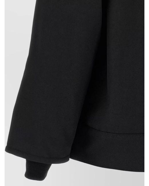 Comme des Garçons Black Wool Shirt Jacket Collared Pockets Adjustable Hem for men