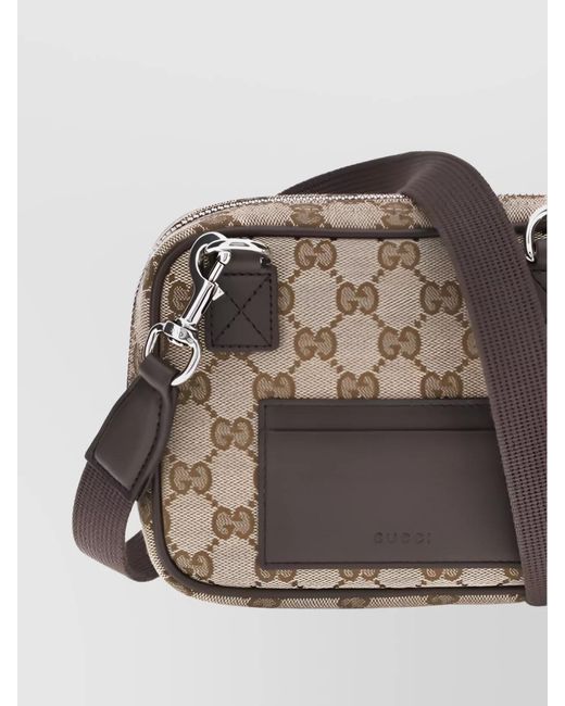 Gucci Gray Gg Canvas Mini Shoulder Bag for men