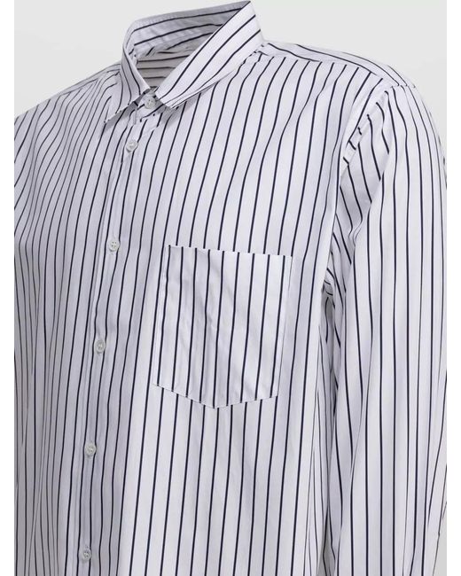 Comme des Garçons White Striped Shirt for men