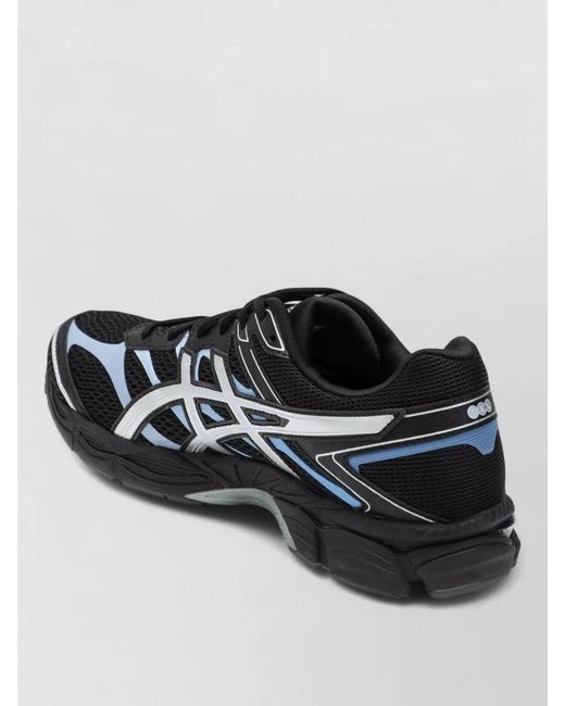 Asics Black Mesh Upper Sneakers Rubber Sole Design for men