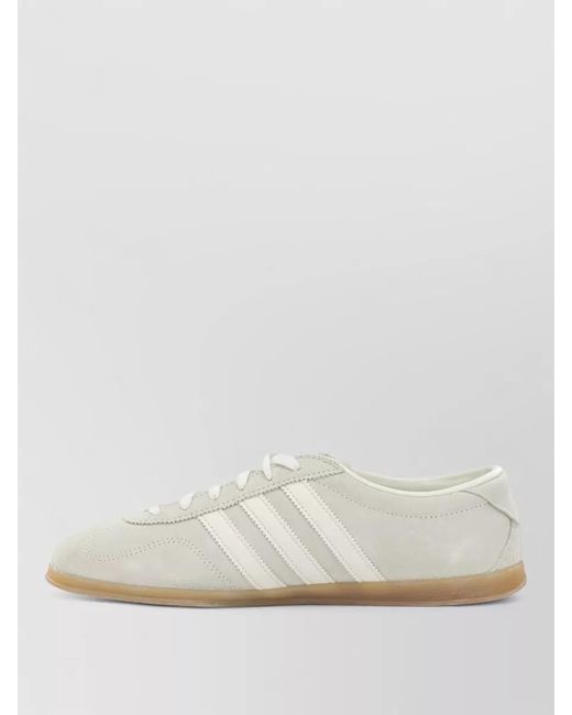 Adidas Originals White Gazelle Lo Pro Lace Up Suede Sneakers