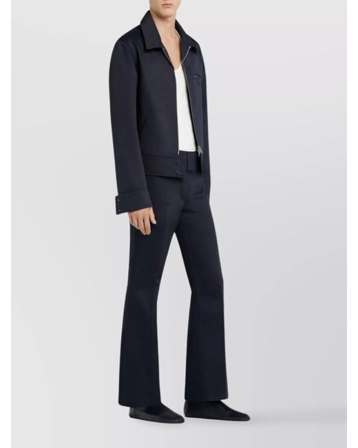 Courreges Blue Single-Breasted Blazer for men