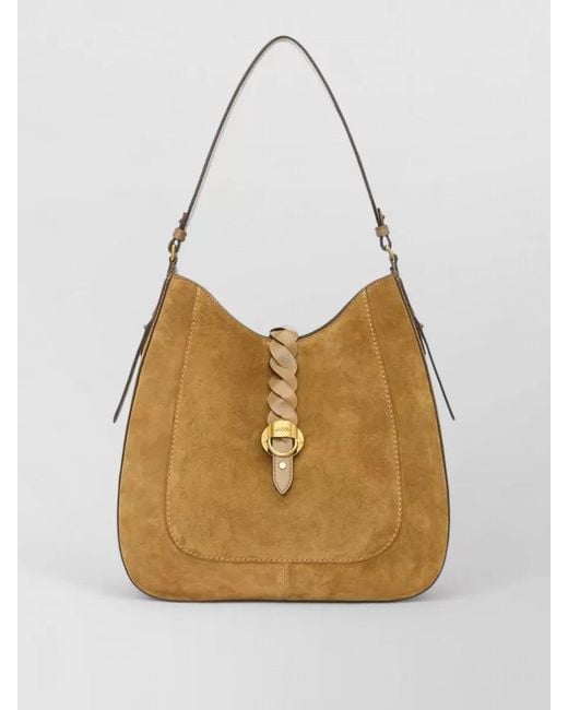 Isabel Marant Natural Altay Suede Hobo Shoulder Bag Gusset