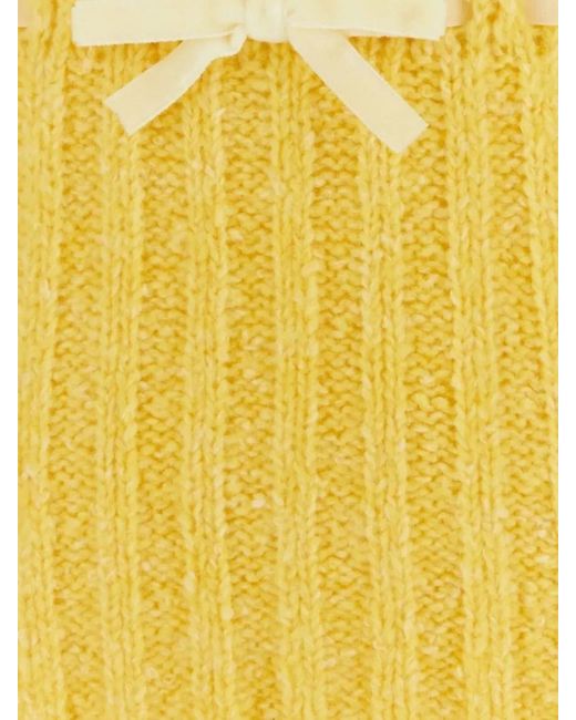 Cormio Yellow Fine-Knit Sweater