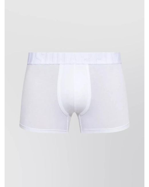 DSquared² White Logo Waistband Boxers for men