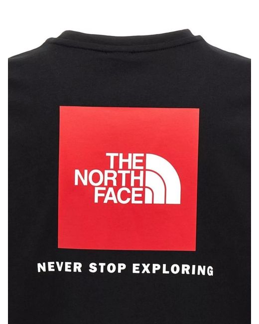 The North Face Black Cotton Logo T-Shirt for men