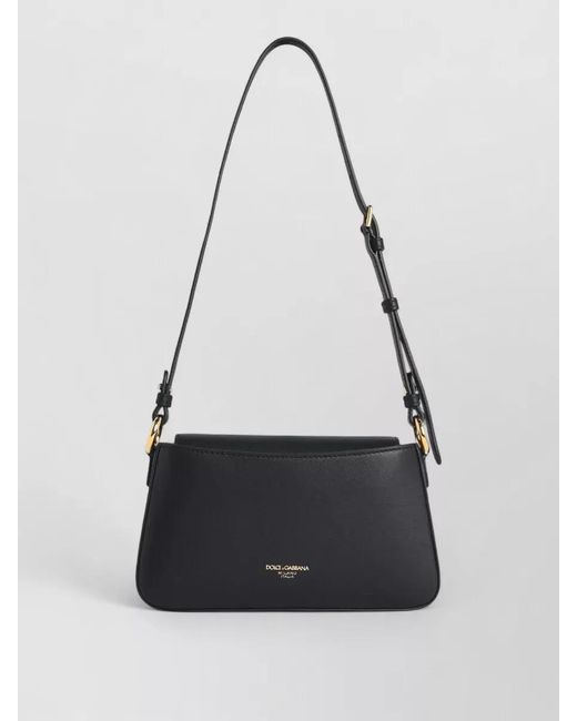 Dolce & Gabbana White Calf Leather Phone Shoulder Bag Hardware