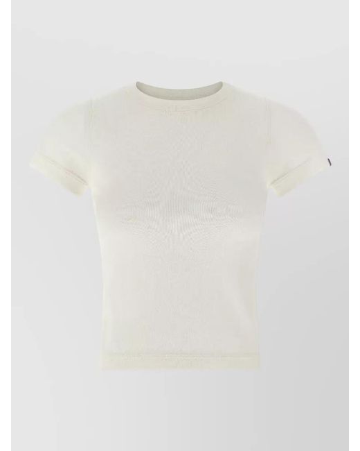 Extreme Cashmere White America N292 Short Sleeve Crewneck T Shirt