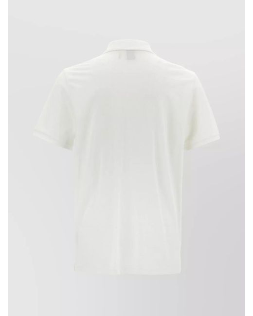 Moose Knuckles White 'Everett' Polo Shirt for men