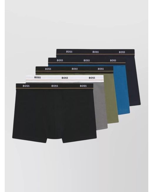 Boss Black Underwear Set Elastic Waistband for men