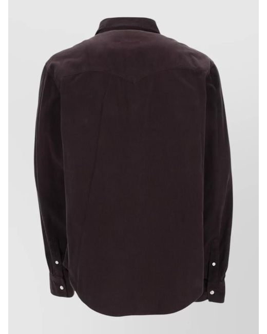 Isabel Marant Black Cotton Shirt Jacket for men