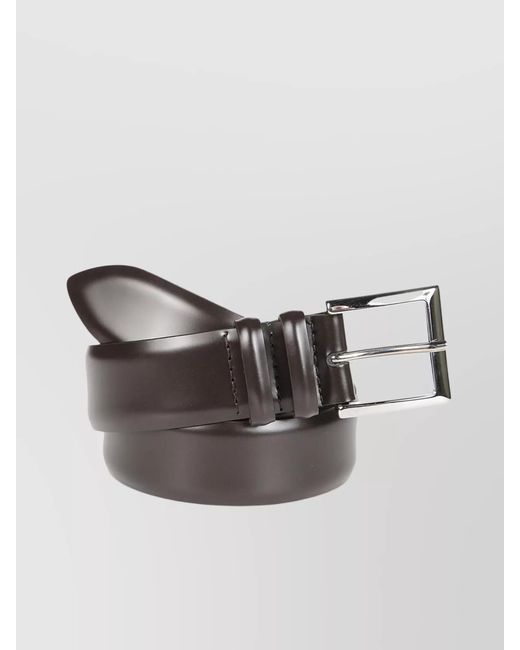 Orciani Gray Leather Belt for men