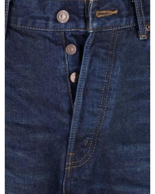 Céline Blue Straight-Leg Trousers for men