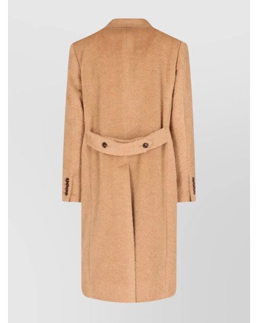 Dolce & Gabbana Natural Double-Breasted Coat for men