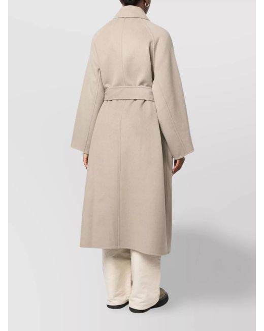 AMI Natural Cashmere And Wool Blend Coat