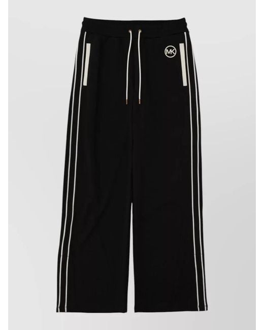 Michael Kors Black Lounge Underwear Shorts Elastic Waistband Stripes