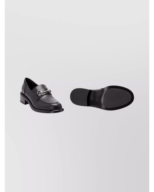 Gucci Black Horsebit-Detailed Leather Loafers