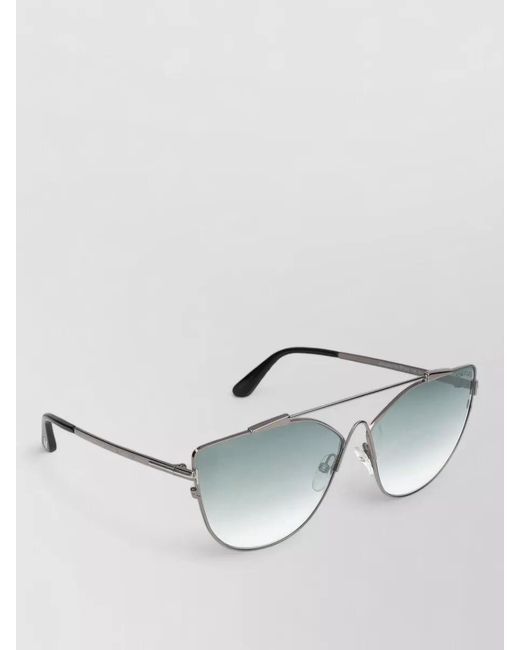 Tom Ford Metallic Oversized Cat Eye Metal Sunglasses Ft0563