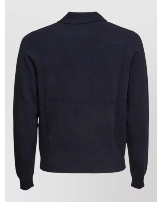 Autry Blue Striped Viscose Shirt Jacket for men