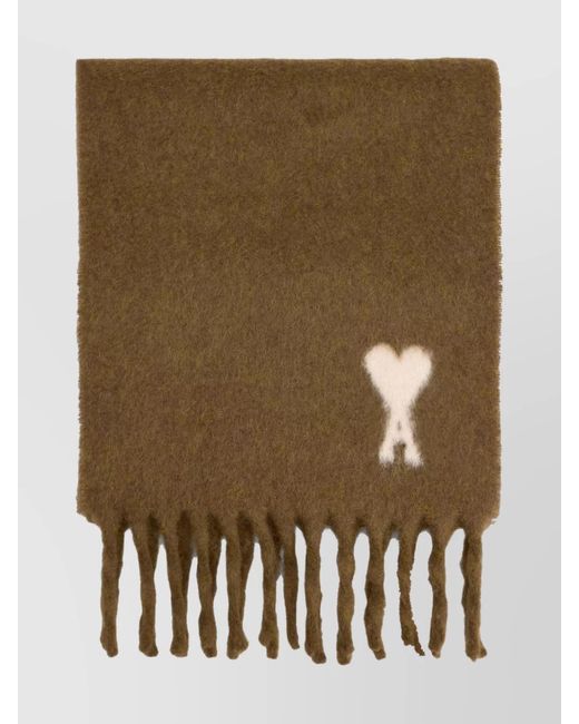 AMI Green Scarf Cloud Knit for men