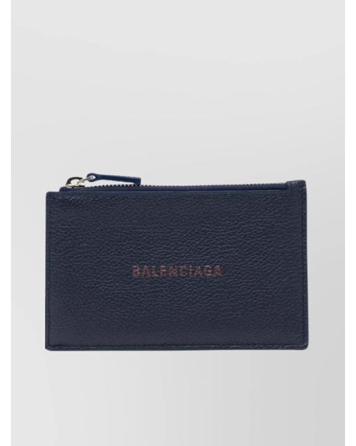 Balenciaga Blue "Long Cash" Card Holder for men