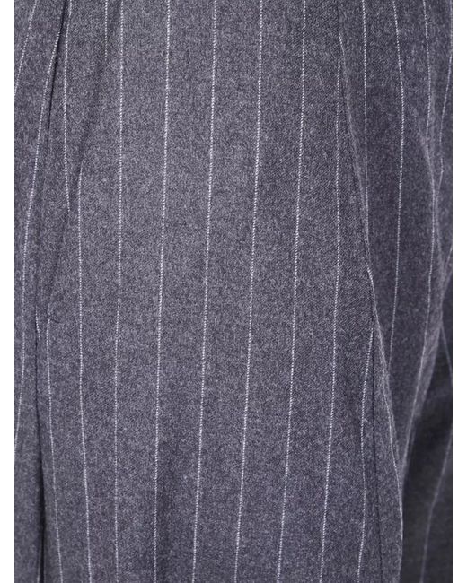 Sportmax Gray Wide-Leg Trousers