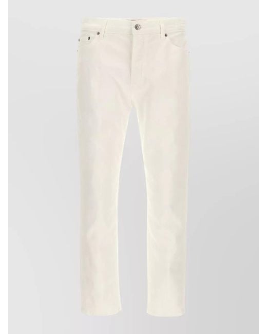 Department 5 White Drake Jeans Straight Leg Belt Loops Back Pockets for men