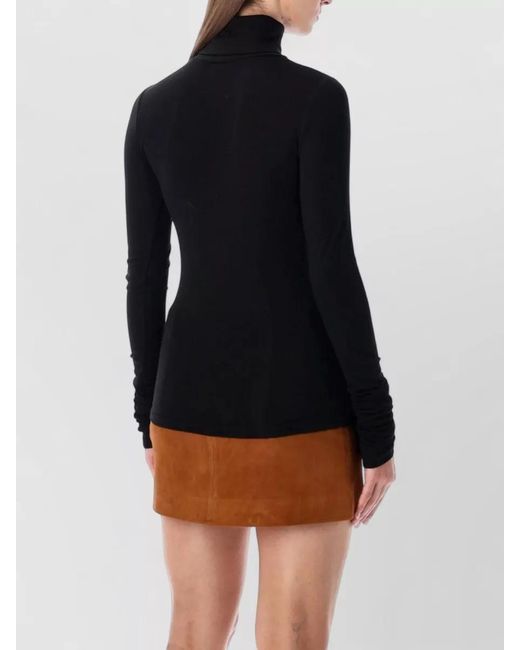 THE GARMENT Blue Bree Long Sleeve Turtleneck Knit Top