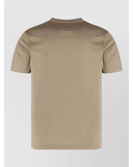 Paul & Shark Natural Cotton Crew Neck T Shirt Short Sleeves for men