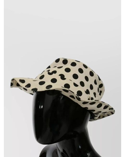 Dolce & Gabbana Black Polka-Dot Bucket Hat