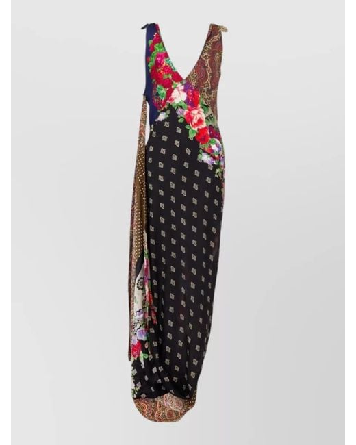 Moschino White Silk Maxi Dress