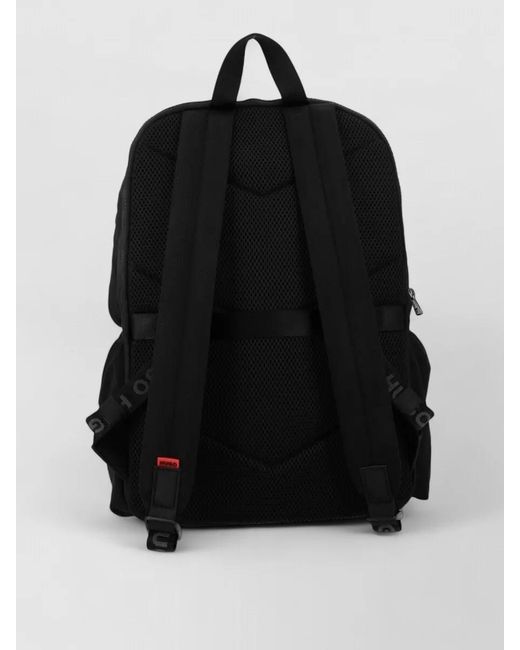 HUGO Black Travel Backpack Adjustable Straps Front Pocket for men