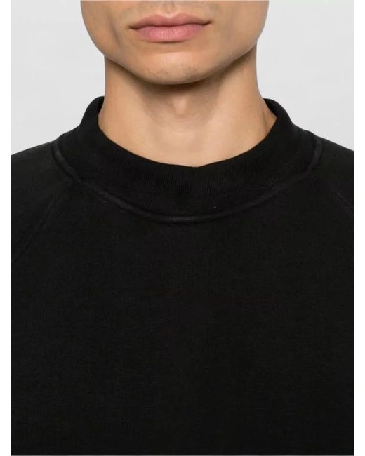 Stone Island Black Cotton Crewneck Sweatshirt for men