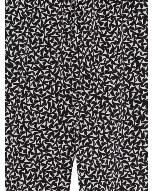 Dries Van Noten Gray Straight Shorts Cropped Length Elasticated Waistband for men