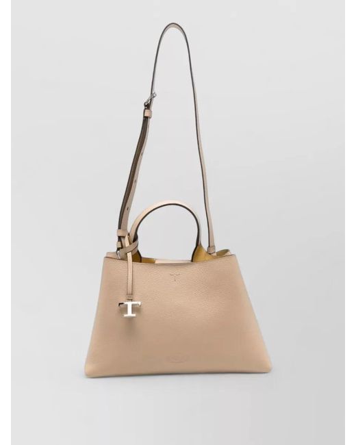 Tod's Natural Small Leather Shoulder Bag