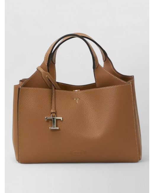 Tod's Brown Mini Leather Shoulder Bag Top Handles