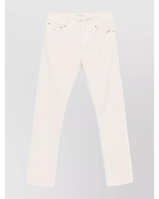 Jacob Cohen White Slim Fit Five Pocket Trousers for men