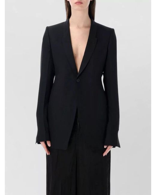 Rick Owens Black Extreme Soft Blazer